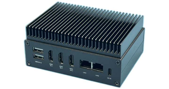 ANT-36100強力な4KP60 / 4 x HDP60 H.265 オンビフ・デコーダー | Antrica